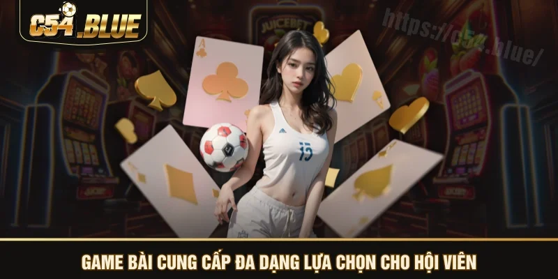 Game Bài cung cấp đa dạng lựa chọn cho hội viên